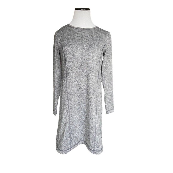 J. Jill Dresses & Skirts - J. Jill Fit Womens Marled Shirttail Dress Size XS‎ Gray Long Sleeve Athleisure